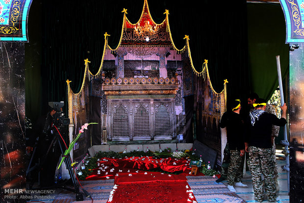 (تصاویر)-مراسم تشییع وخاکسپاری پیکرمطهرشهیدمحسن حججی دراصفهان
