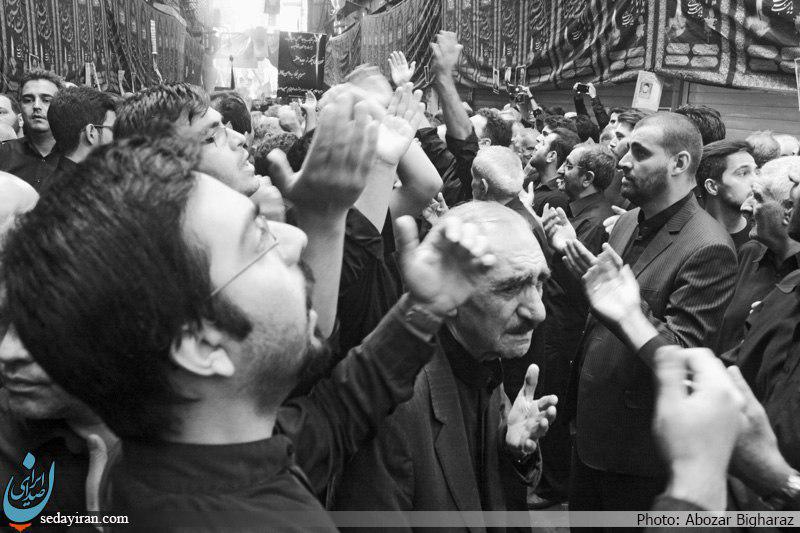 (تصاویر)-مراسم عزاداری تاسوعای حسینی دربازارتهران