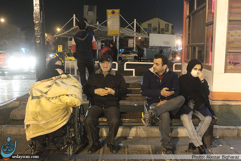 (تصاویر)-شب یلدای تهرانی ها/زلزله تهرانی ها را به خیابان کشاند