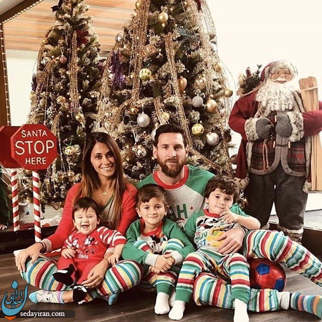 (تصویر) مسی و خانواده اس در کریسمس