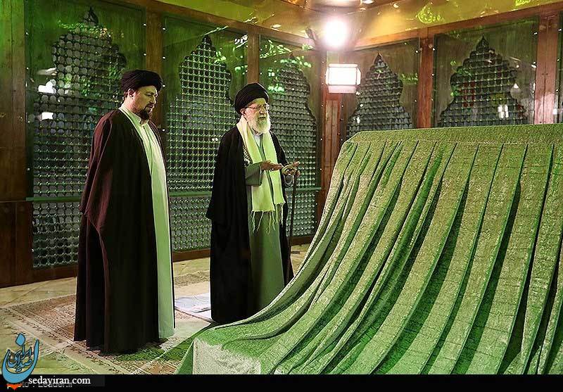 (تصاویر) حضور رهبرمعظم انقلاب در مرقد مطهر امام خمینی(ره) و گلزار شهیدان