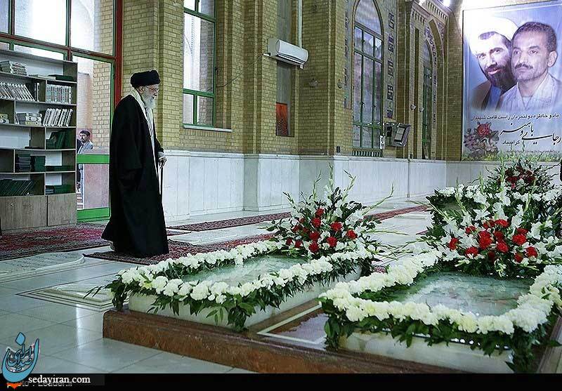 (تصاویر) حضور رهبرمعظم انقلاب در مرقد مطهر امام خمینی(ره) و گلزار شهیدان