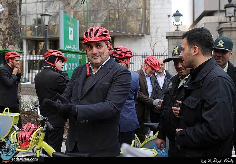 (تصاویر) دوچرخه سواری شهردار تهران و شهرداران کلانشهرها