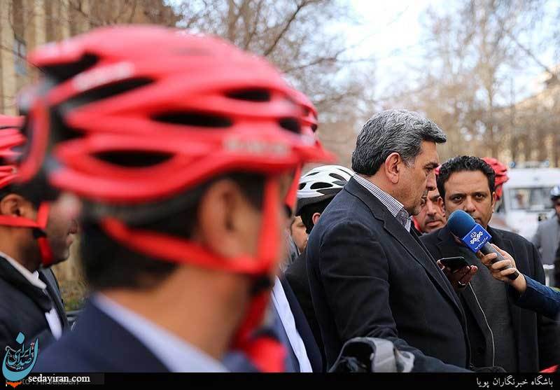 (تصاویر) دوچرخه سواری شهردار تهران و شهرداران کلانشهرها