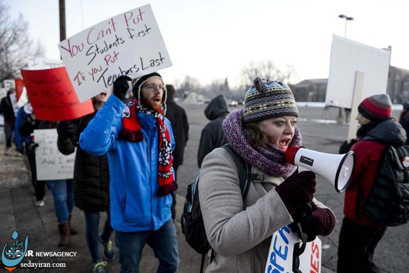 (تصاویر) اعتصاب معلمان در آمریکا‎