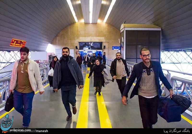 (تصاویر) مسافران نوروزی در ایستگاه راه آهن تهران
