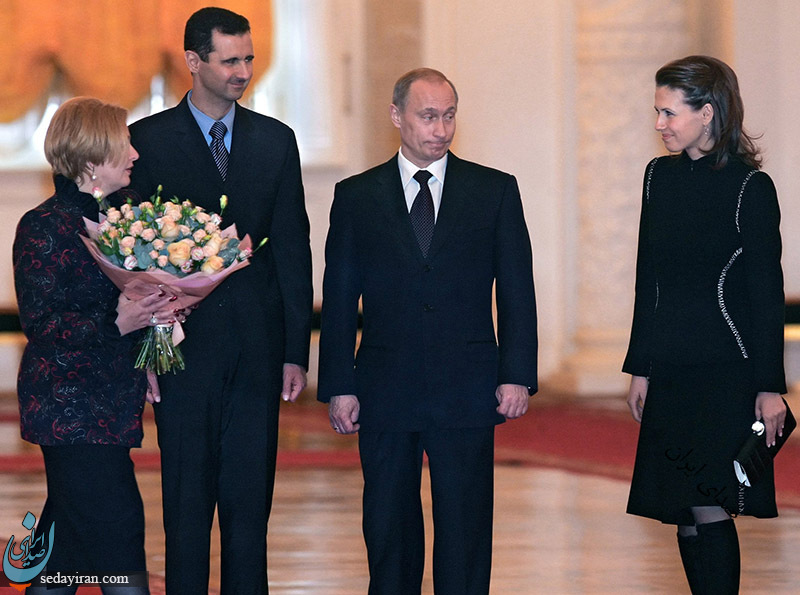(تصاویر) نگاه خاص پوتین به همسر بشار اسد