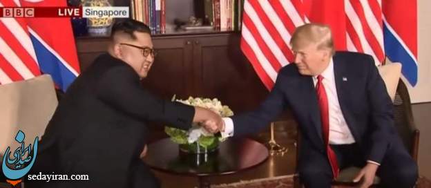 (تصویر) دست دادن ترامپ و اون