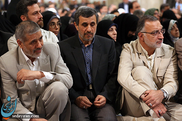 (تصویر) احمدی نژاد در ضیافت افطاری بیت رهبری
