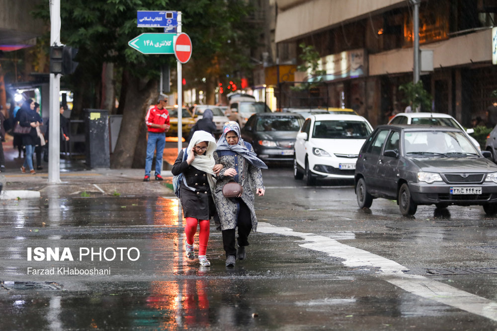 (تصاویر) خسارت طوفان در تهران