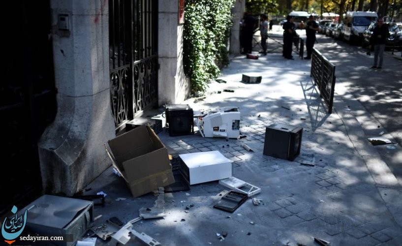 (تصاویر) حمله به سفارت ایران در پاریس