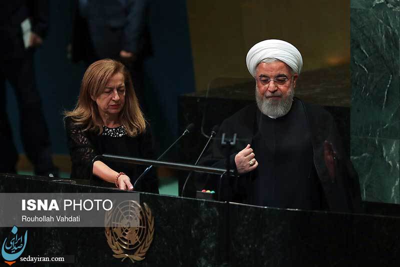 (تصاویر) سخنرانی روحانی در اجلاس صلح در مقر سازمان ملل