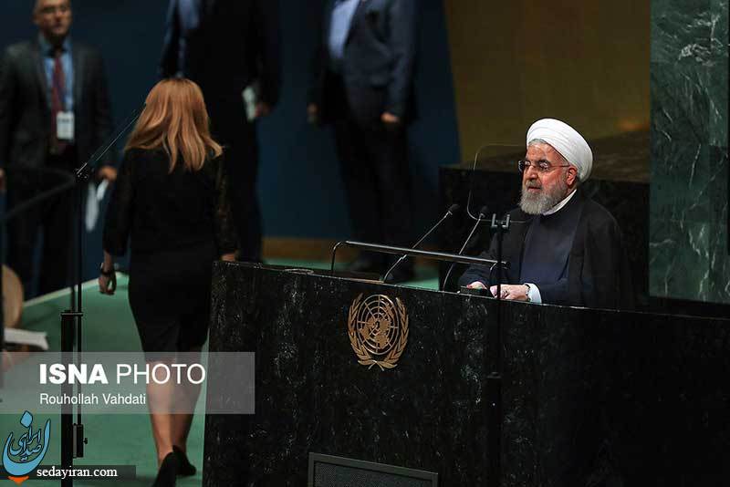 (تصاویر) سخنرانی روحانی در اجلاس صلح در مقر سازمان ملل