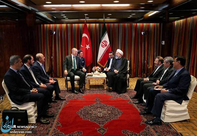 (تصاویر) دیدار روحانی و اردوغان در نیویورک