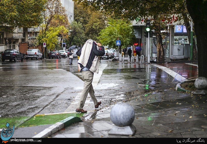 (تصاویر) باران پاییزی تهران