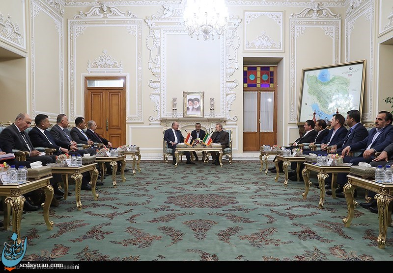 (تصاویر) دیدار رئیس جمهور عراق با علی لاریجانی