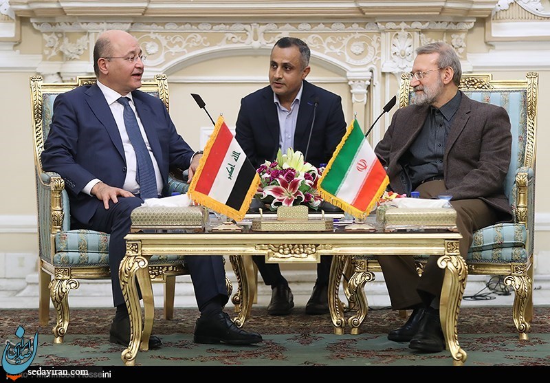 (تصاویر) دیدار رئیس جمهور عراق با علی لاریجانی