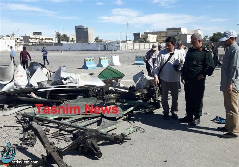 (تصویر) خودروی عامل انتحاری حمله تروریستی چابهار