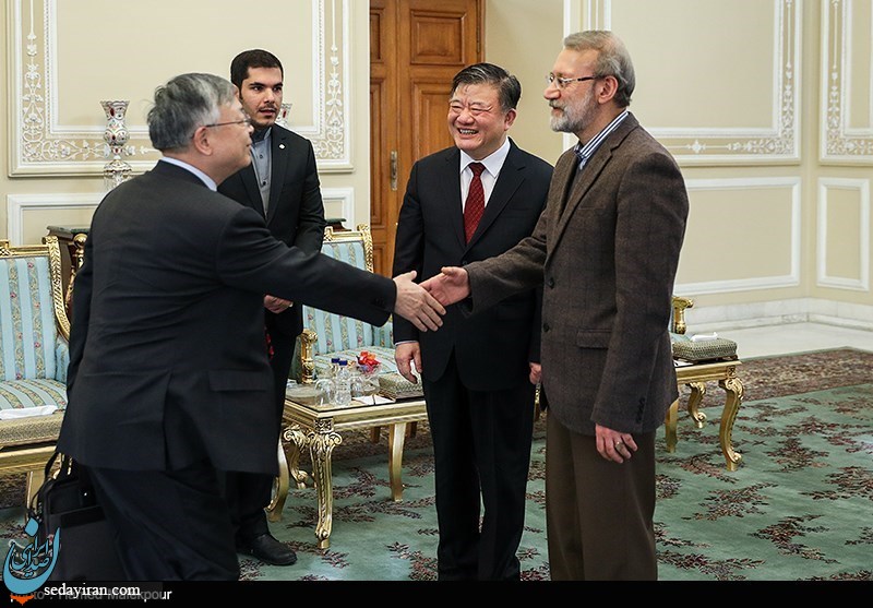 (تصاویر) دیدار نایب رئیس کنگره ملی چین با علی لاریجانی