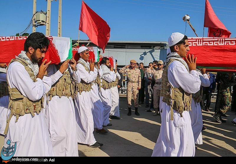 (تصاویر) ورود پیکر ۷۲ شهید تازه تفحص شده به کشور- شلمچه