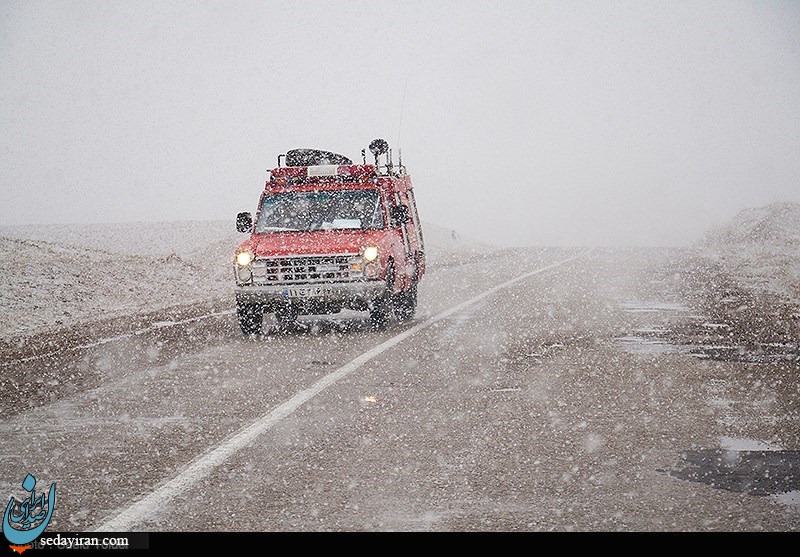 (تصاویر) بارش برف در ارتفاعات خراسان شمالی