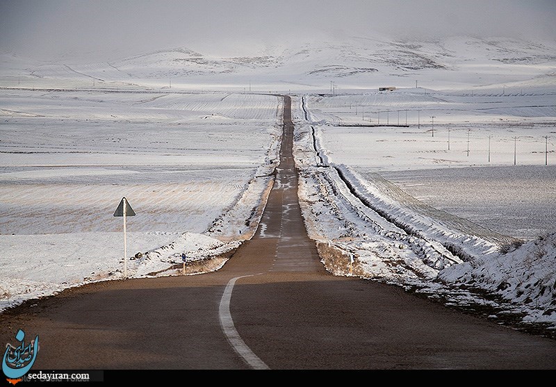 (تصاویر) بارش برف در ارتفاعات خراسان شمالی
