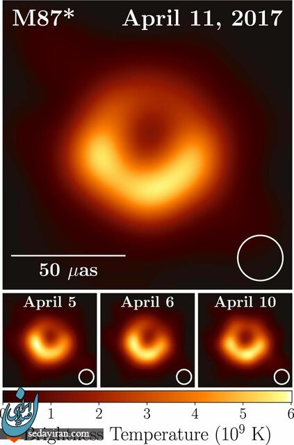 عکس سیاهچاله مربوط به 55 میلیون سال پیش است