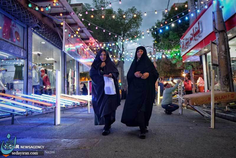 (تصاویر) آماده‌ سازی خیابان‌ های تهران برای جشن نیمه شعبان
