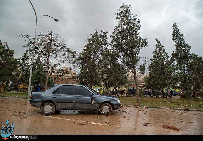 (تصاویر) خسارت سیل در شیراز