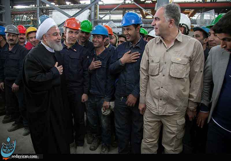 (تصاویر) سفر رئیس جمهور به کرمانشاه
