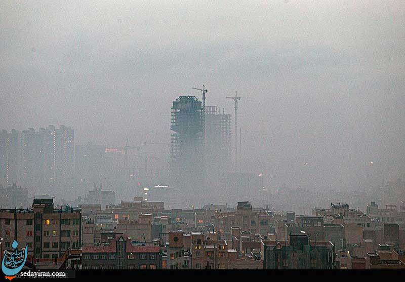 (تصاویر) تهران در مه
