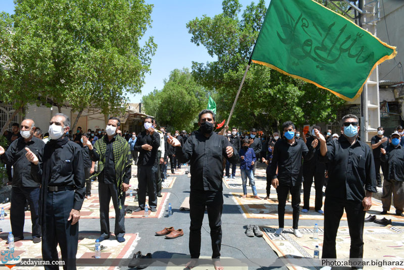 (تصاویر) تجمع بزرگ عاشورائیان لارستان در روز عاشورای حسینی
