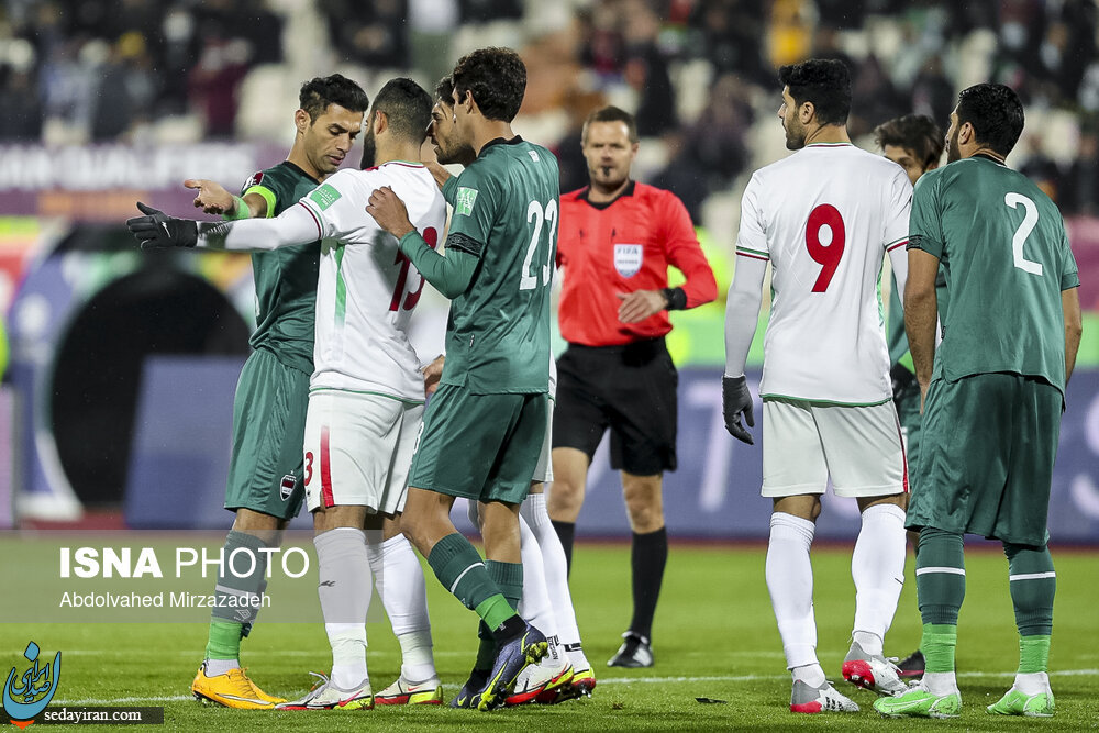 تصاویری از دیدار تیم‌های فوتبال ایران و عراق