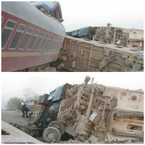 جزییات خروج قطار مسافربری از ریل در مسیر طبس _ یزد  / ۱۳ کشته و ۵۰ زخمی تاکنون