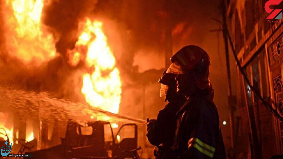 جزییات آتش سوزی در محل نگهداری ضایعات در کرج