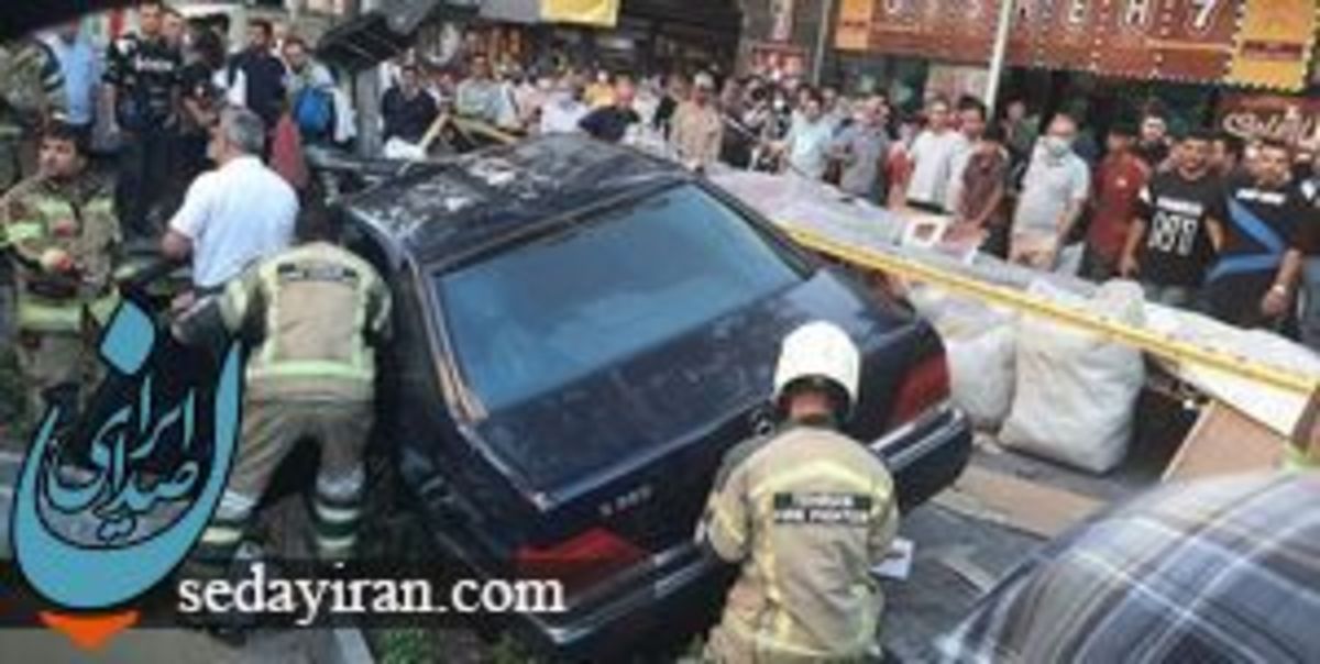 (تصاویر) تصادف ماشین تشریفات در تهران