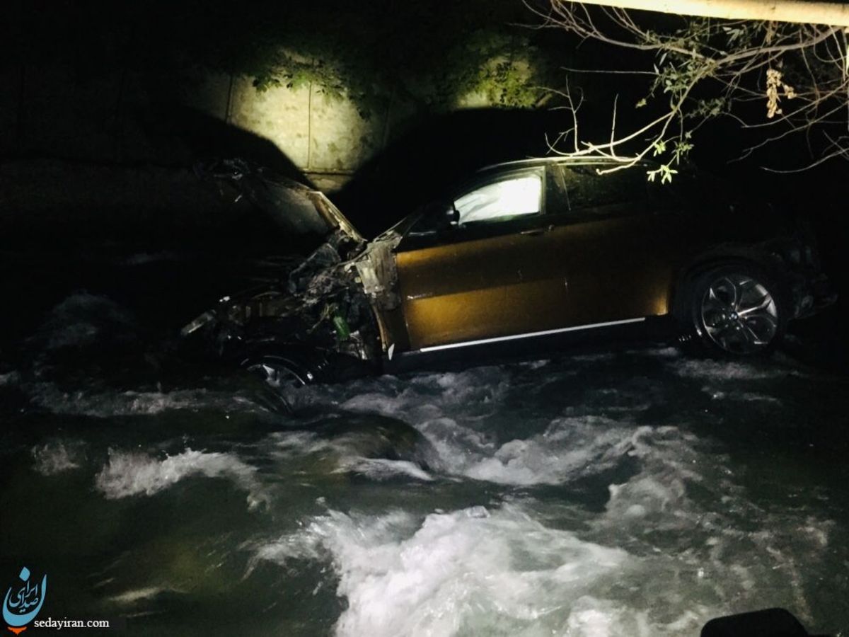 سقوط خودرو BMW X4 به رودخانه کرج   مصدومیت 4 نفر