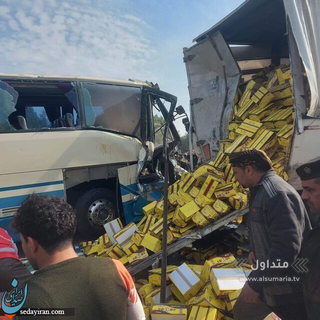 تصادف اتوبوس حامل زائران ایرانی در نجف / آخرین وضعیت مصدومان