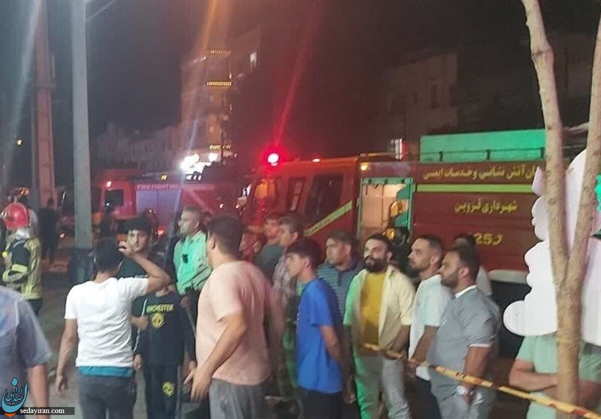 آتش‌سوزی مجتمع مسکونی 36 واحدی در قزوین  / مصدومیت 20 تن تاکنون