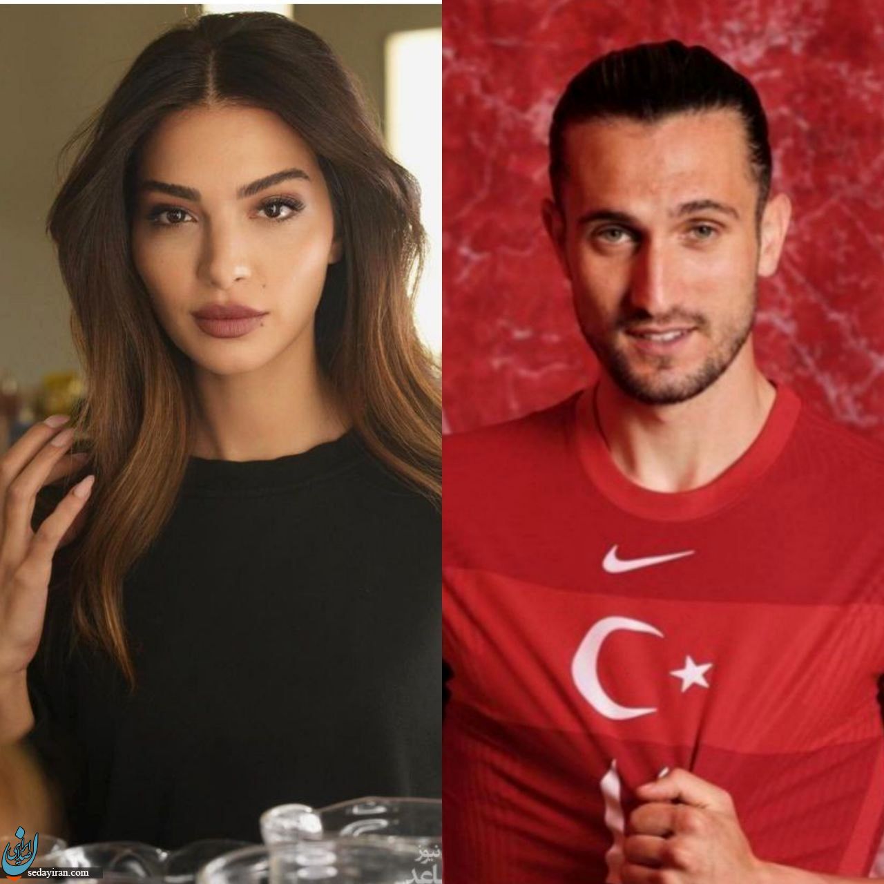 ازدواج بازیگر معروف ترکیه با یک فوتبالیست / عکس