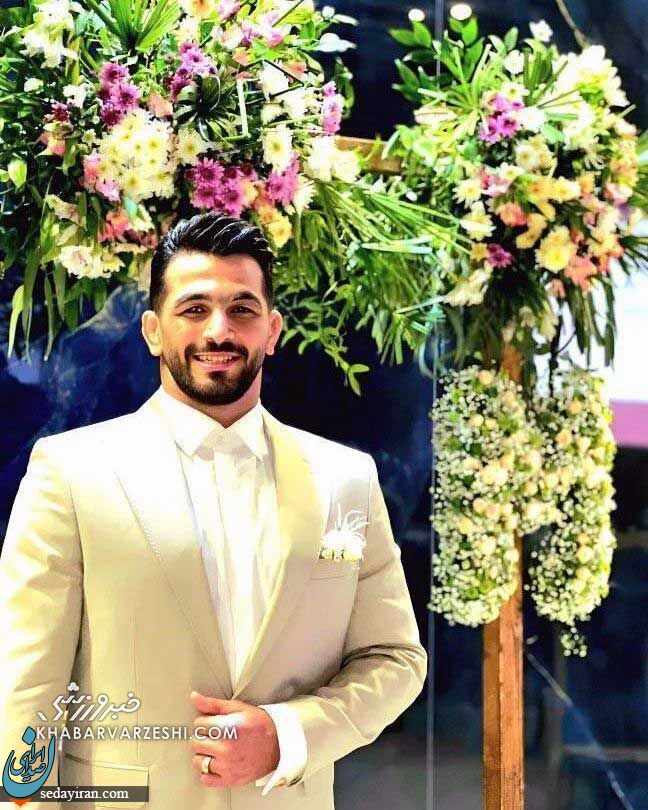حسن یزدانی در لباس دامادی/ قهرمان کشتی ایران ازدواج کرد