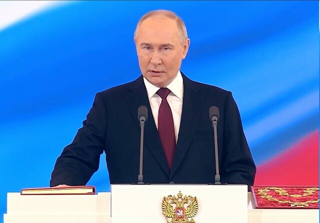 پوتین در مراسم تحلیف: روسیه از گفتگو با کشور‌های غربی امتناع نمی‌کند