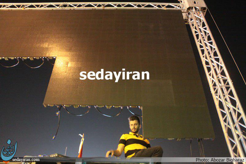 آماده سازی میدان امام حسین برای تشییع پیکر شهید حججی