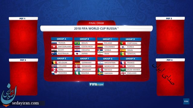 ایران در جام جهانی با لهستان و کلمبیا هم گروه شد