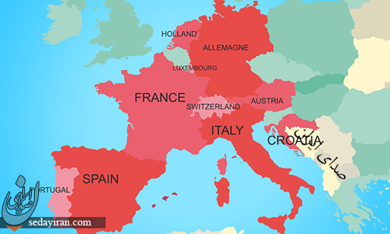 Карта европы италия швейцария