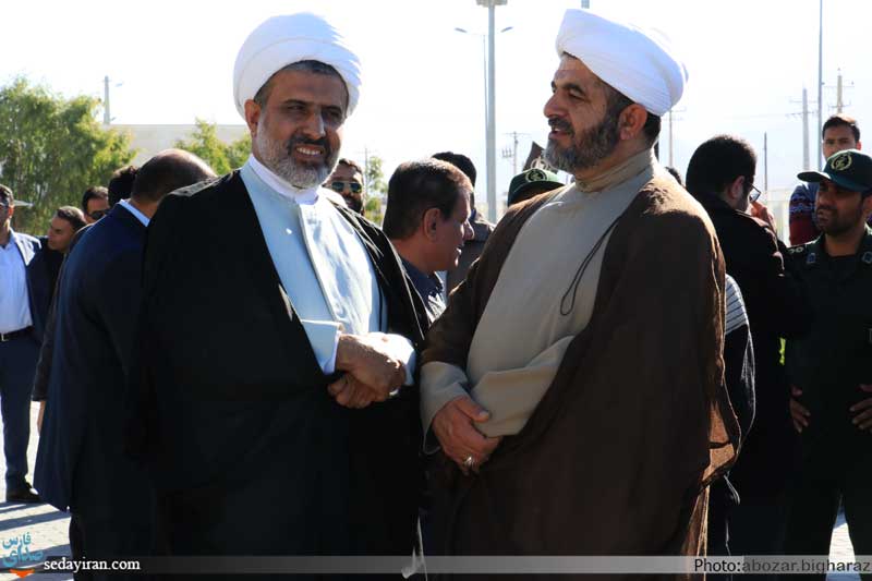 (تصاویر) حضور مسئولین لارستانی در مراسم سالروز ورود تاریخی امام خمینی(ره) به کشور