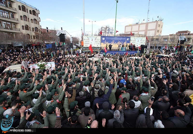 (تصاویر) تشییع پیکر شهدای حادثه تروریستی زاهدان در اصفهان