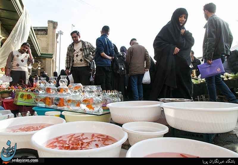 (تصاویر) حال و هوای میدان تجریش در آستانه سال نو
