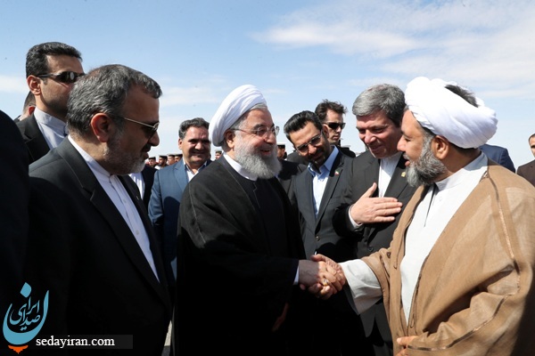 (تصاویر) روحانی در مشهد