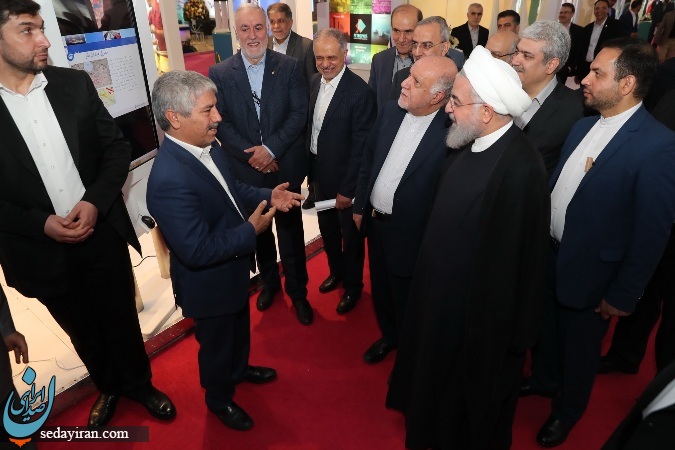 (تصاویر) بازدید روحانی از نمایشگاه بین‌المللی نفت